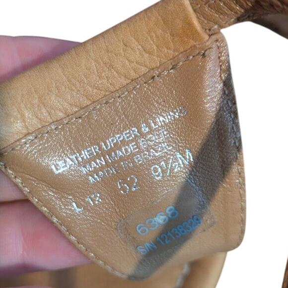 Tory Burch Britton Logo Cork Wedge Sandals Size 9.5 - Picture 4 of 9